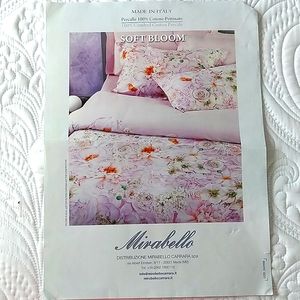 Brand New King Size Mirabello Duvet and 2 Shams